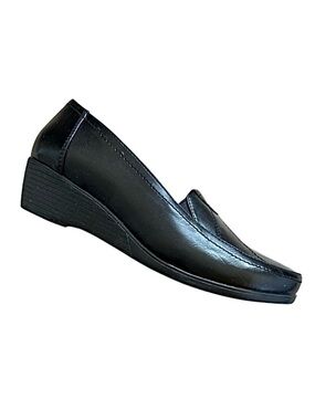 Kozi Black Wedge Heel Loafers - EU 41